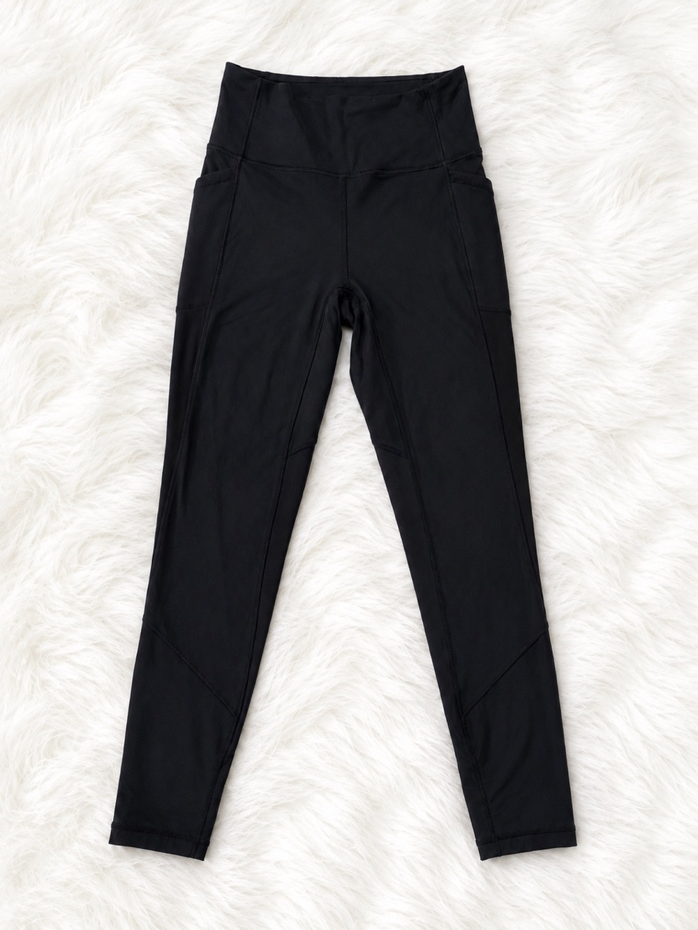 Lululemon Black High Rise Pocket Leggings XS Athletic No Size Dot
